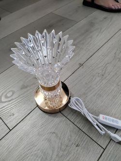 Lamp base and it plugs into your charger