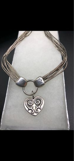 Vintage Sterling silver 925 necklace, length: 21 inches. 24.9 grams