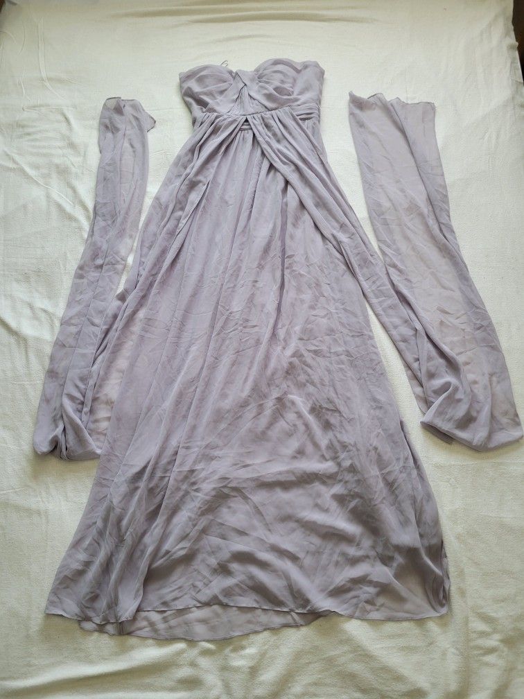 Birdy Grey Bridesmaid Dress Chiffon Dusty Lilac Used Birdy Grey Bridesmaid Dress Chiffon Dusty Lilac Used