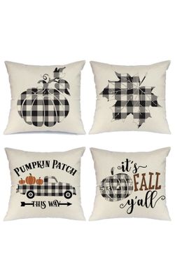 Fall pillow case 18x18