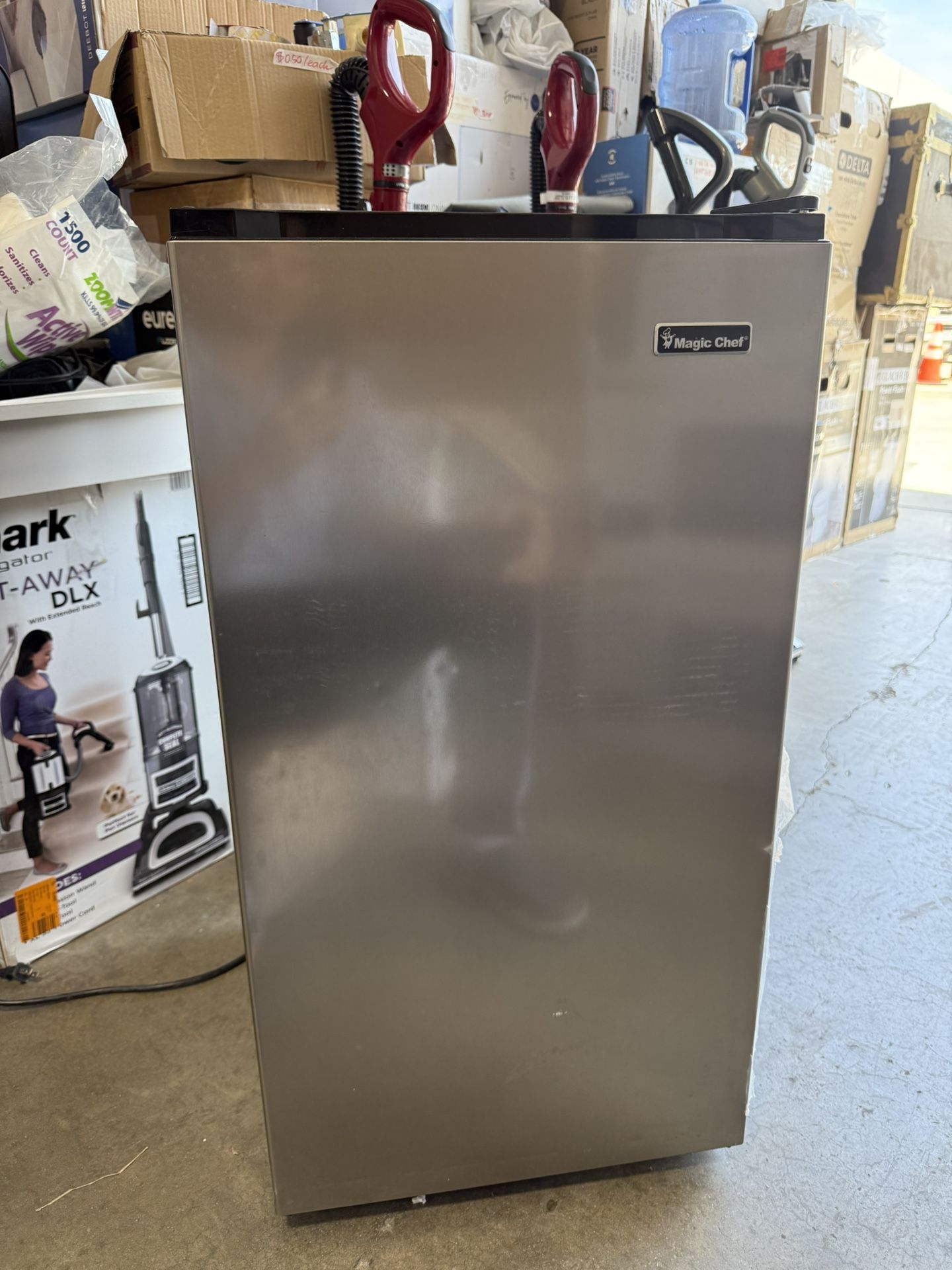 Magic Chef 3.2 cu. ft. Mini Fridge in Stainless Steel Look without Freezer