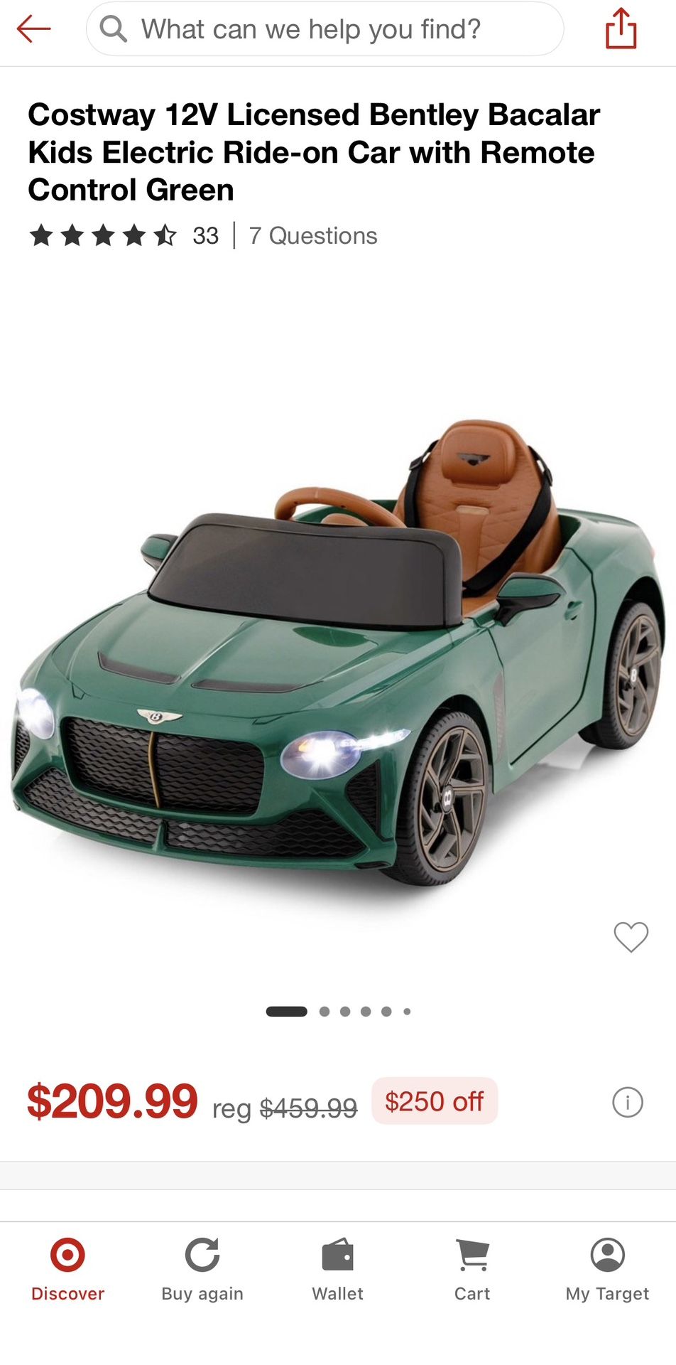 Bentley Kids Electric ride On 12V