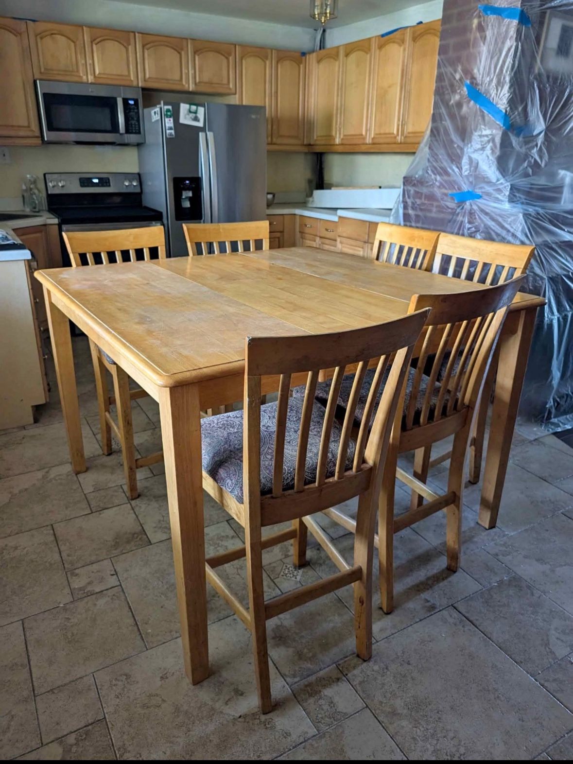 8 Chair Table Wood
