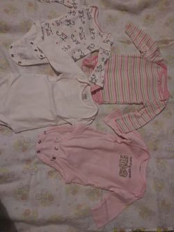 Onesies Girl...0/3 months clean and good condition $3