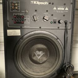 Klipsch Subwoofer Speaker SW-8, Volt120/60hz