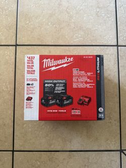 Milwaukee 2pk 6.0 Battery Kit With Charger