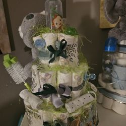 3 Tier koala Bear Diaper Cake