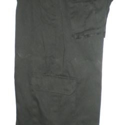 Men's Black Cargo Pocket Shorts Pants Sz: 36