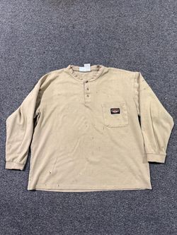 Long Sleeve Henley Work Shirt