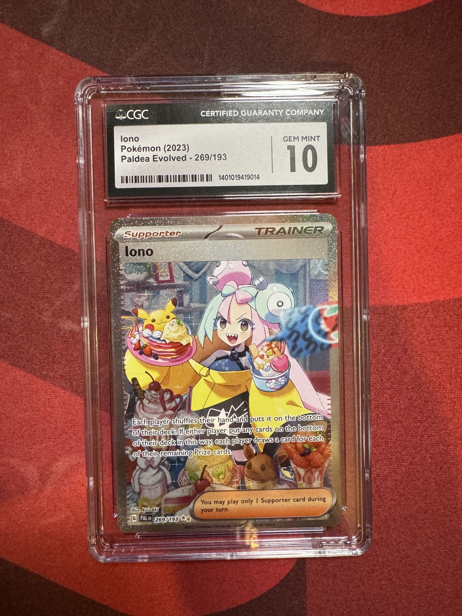 Pokemon Iono 269/193 CGC 10