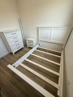 Full Size Bed Frame - White