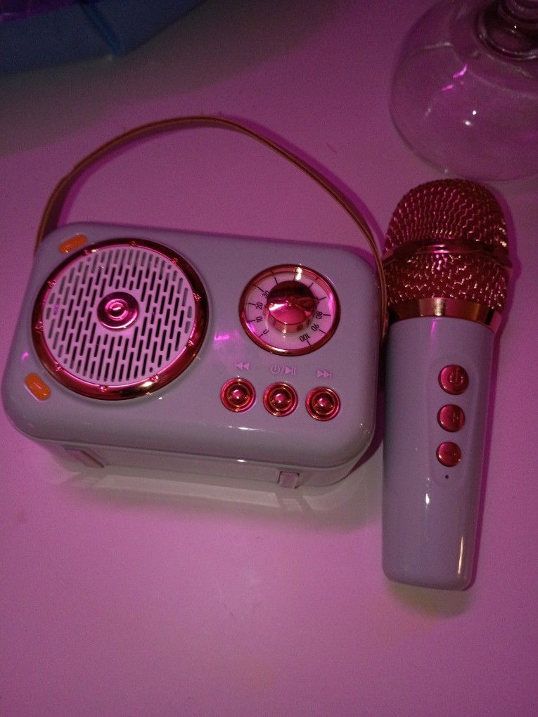 RETRO PORTABLE MINI KARAOKE SET