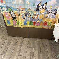 Bluey Happy Birthday Banner