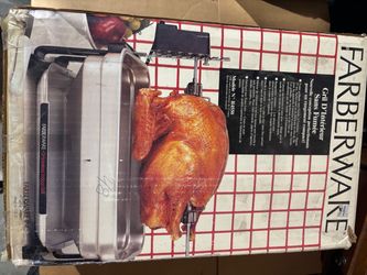 Vintage Farberware Smokeless Indoor Grill & Rotisserie, Model R4550.