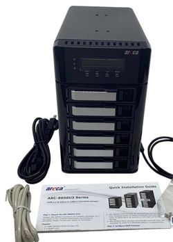 Areca ARC-8050U3 Series 6-Bay RAID Storage Enclosure