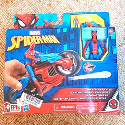 Hasbro Spider-Man Web Blast Cycle Motorcycle & 4" Figure Set - NIB