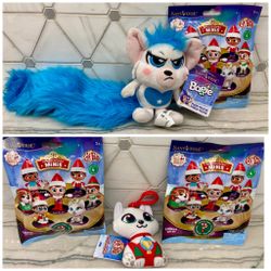 The Elf on the Shelf's Santaverse Bogie Plush-Blue; Plushee Pals Mini Arctic Fox Key Chain Clip On Ornament; or The Elf on the Shelf Merry Minis Blind