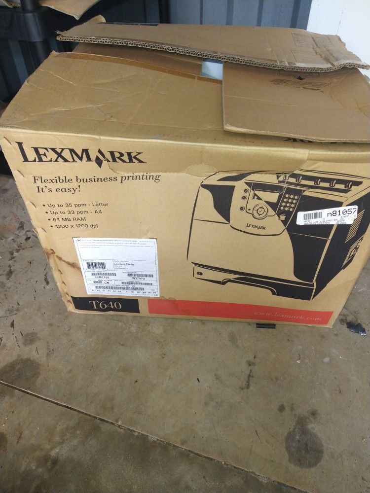 ** LEXMARK T640N MONO LASER PRINTER