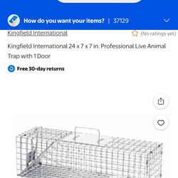 Live Animal Trap Cage 