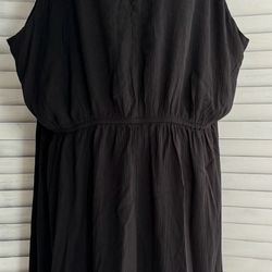 Black Sleeveless Dress, 2X
