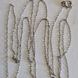 14K White Gold Chain 21"