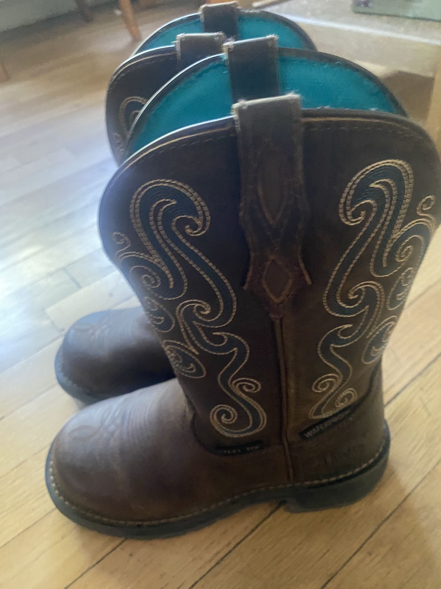 JUSTIN WORK BOOTS WOMEN’S BOOT SZ6 