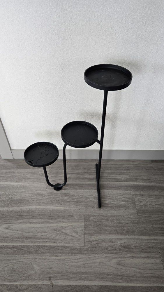3 Tier Black Plant Stand 
