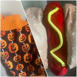 Dog Costume And Halloween Sweater Size Large