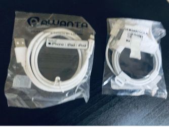 Lightning cords: USB A/C. New