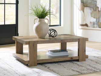 Flangren Light Brown Coffee Table