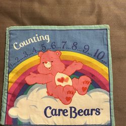 Counting Care Bears Soft Cloth Book Fabric Child Learning Numbers Vintage Y2K