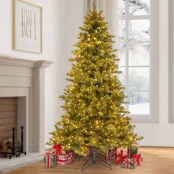 7.5 ft Artificial Christmas Tree with LED Lights