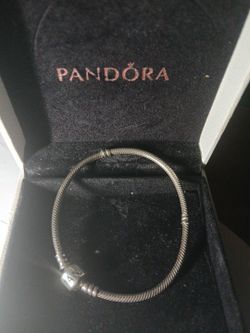Pandora Silver Snake Chain Charm Bracelet