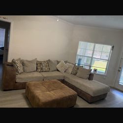 Sectional Sofa With Ottoman