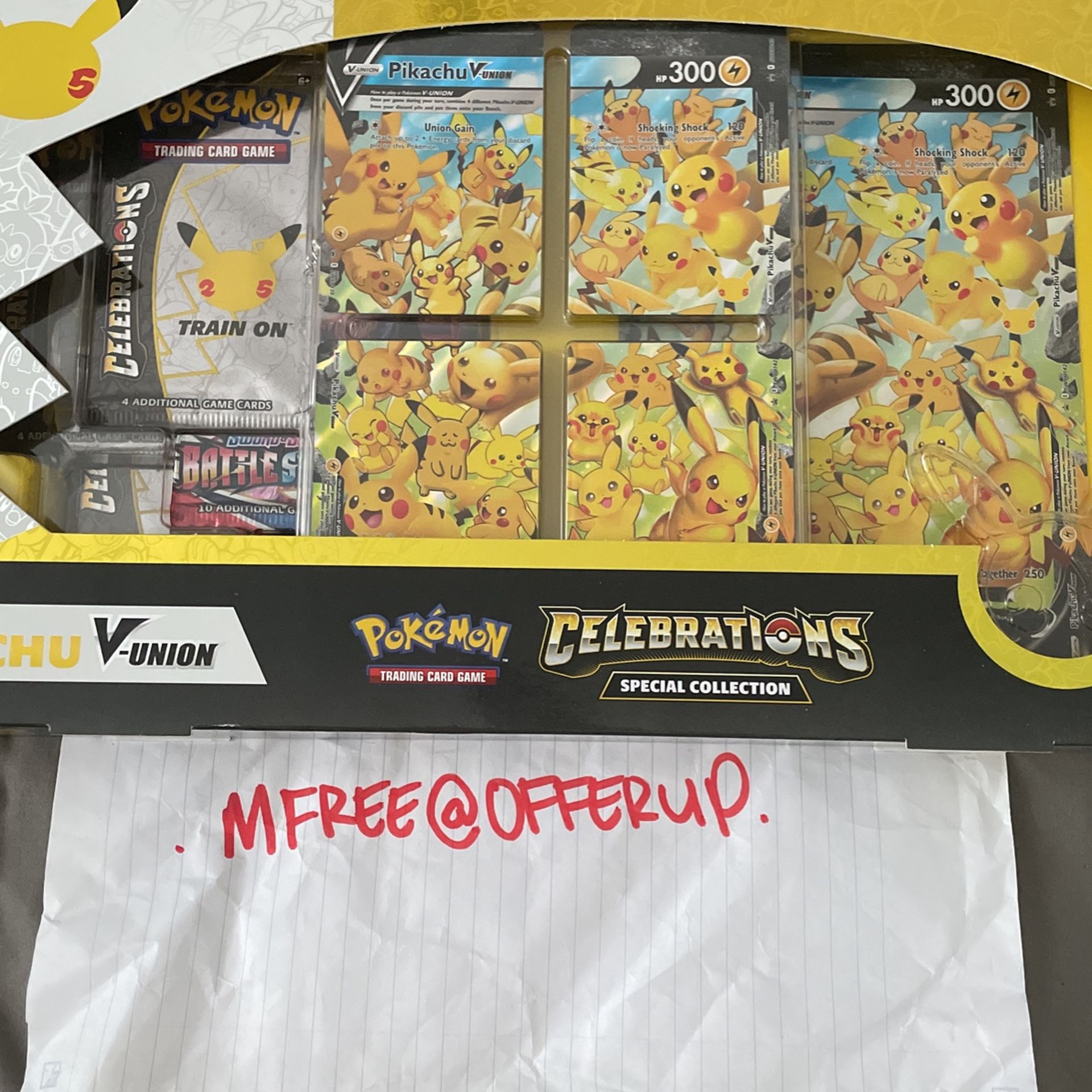 Pikachu V Union ( Celebrations Collection. )