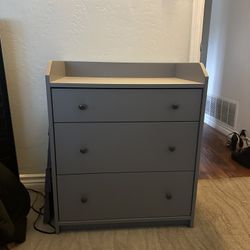 IKEA Bedroom Furniture Set - 3-Drawer Dresser, 6-Drawer Dresser, and TWO 1-Drawer Nightstand in Gray