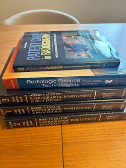 Radiology tech textbooks   All brand new still wrapped