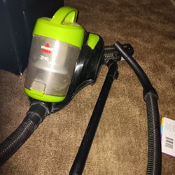Stick Vac & Antique Entryway Table