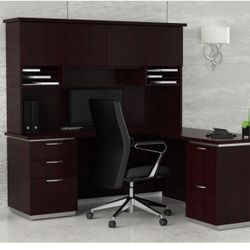 Furniture L Shaped Desk With Hutch