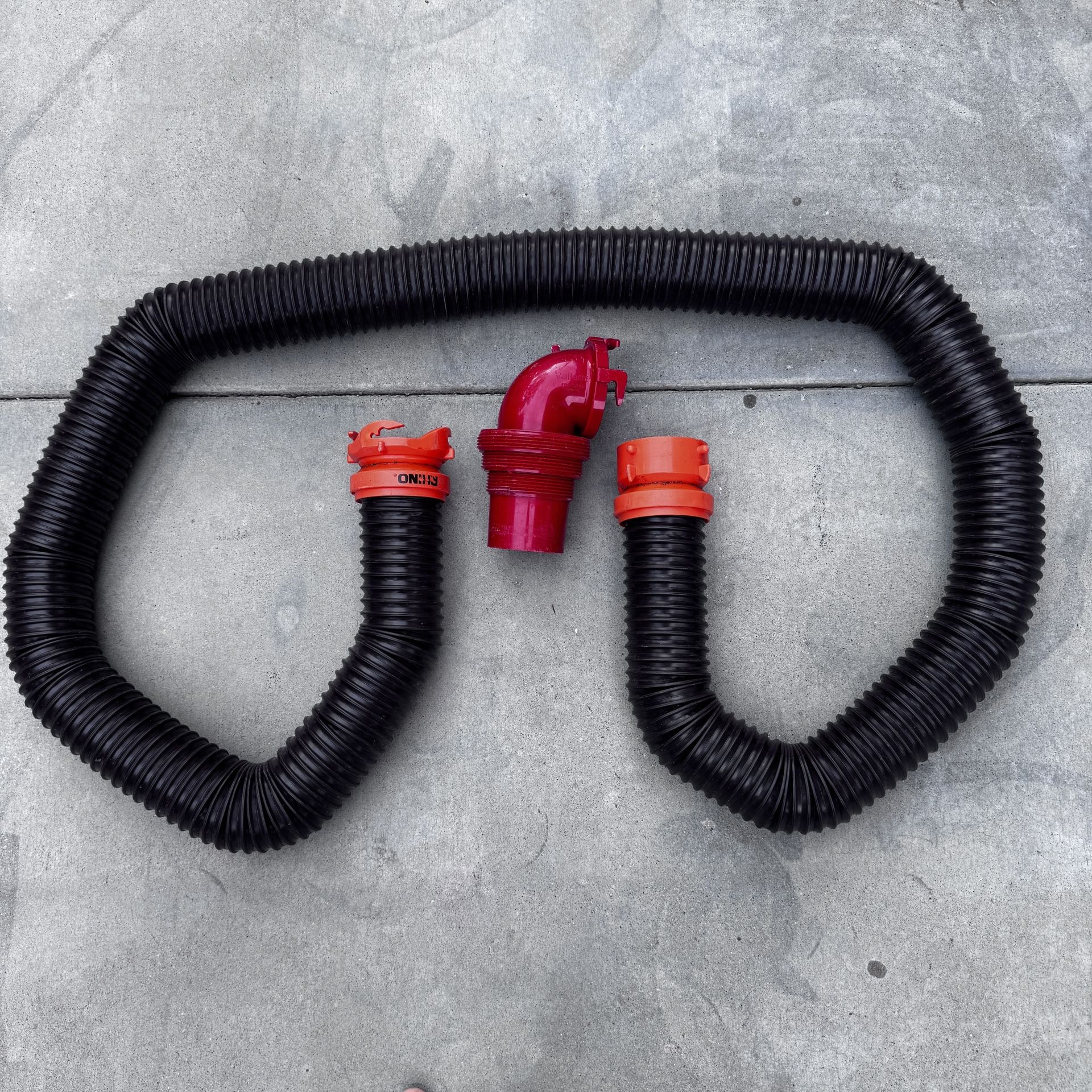 RV Trailer Sewer Hose and Elbow
