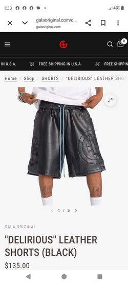 GALA size large mens leather shorts