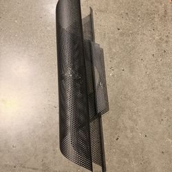 Black metal wall sconce light