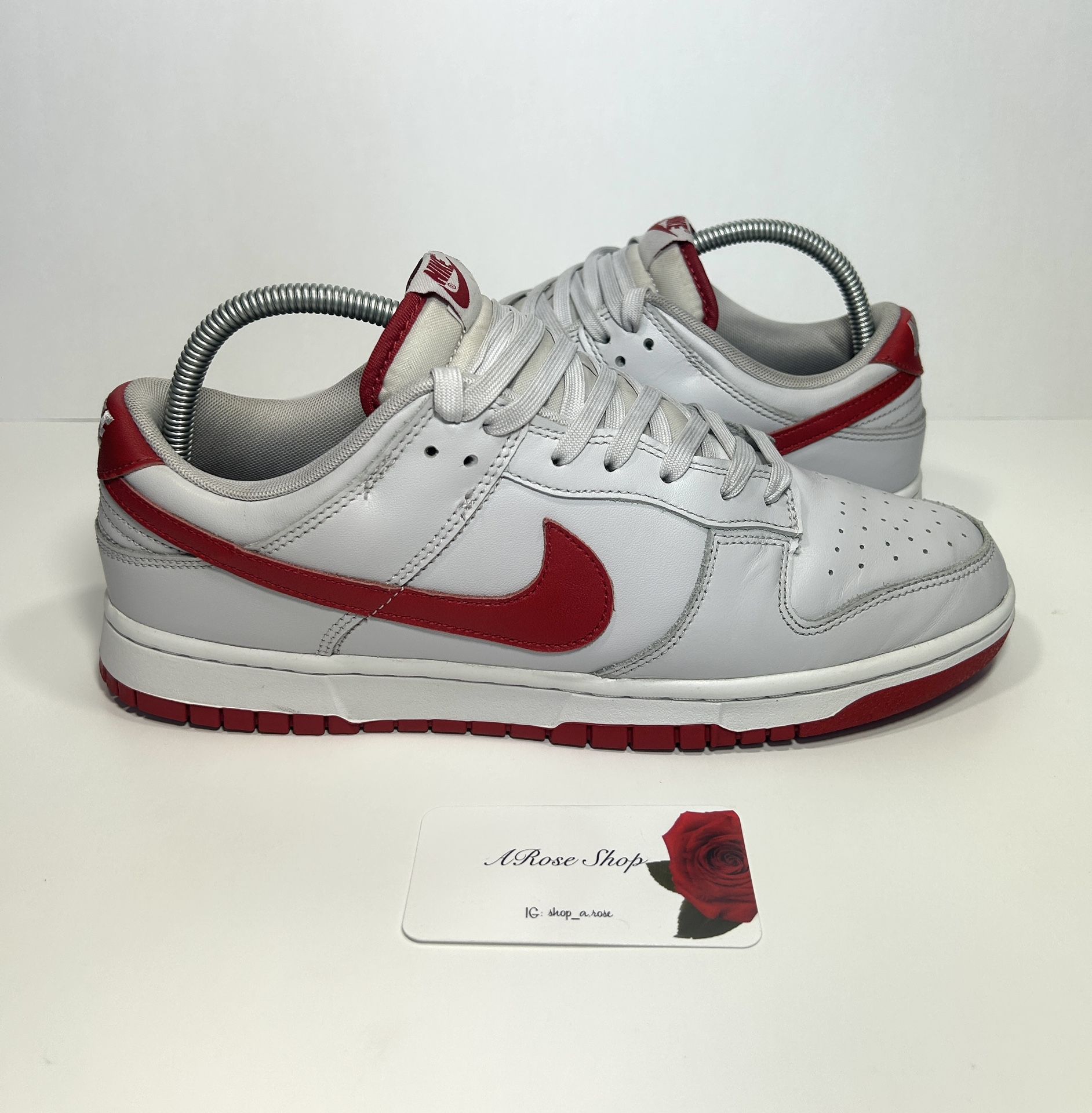 Nike Dunk Low ‘Vast Grey Varsity Red’ (FJ0832 011) Shoes Size: 11.5 M