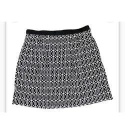 Banana Republic Black And White Geometric Mini Skirt 