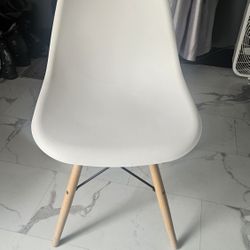 White Plastic Ikea Chair 