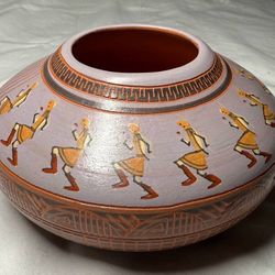 Vintage Navajo Hand Etched Pottery - Ben Billy