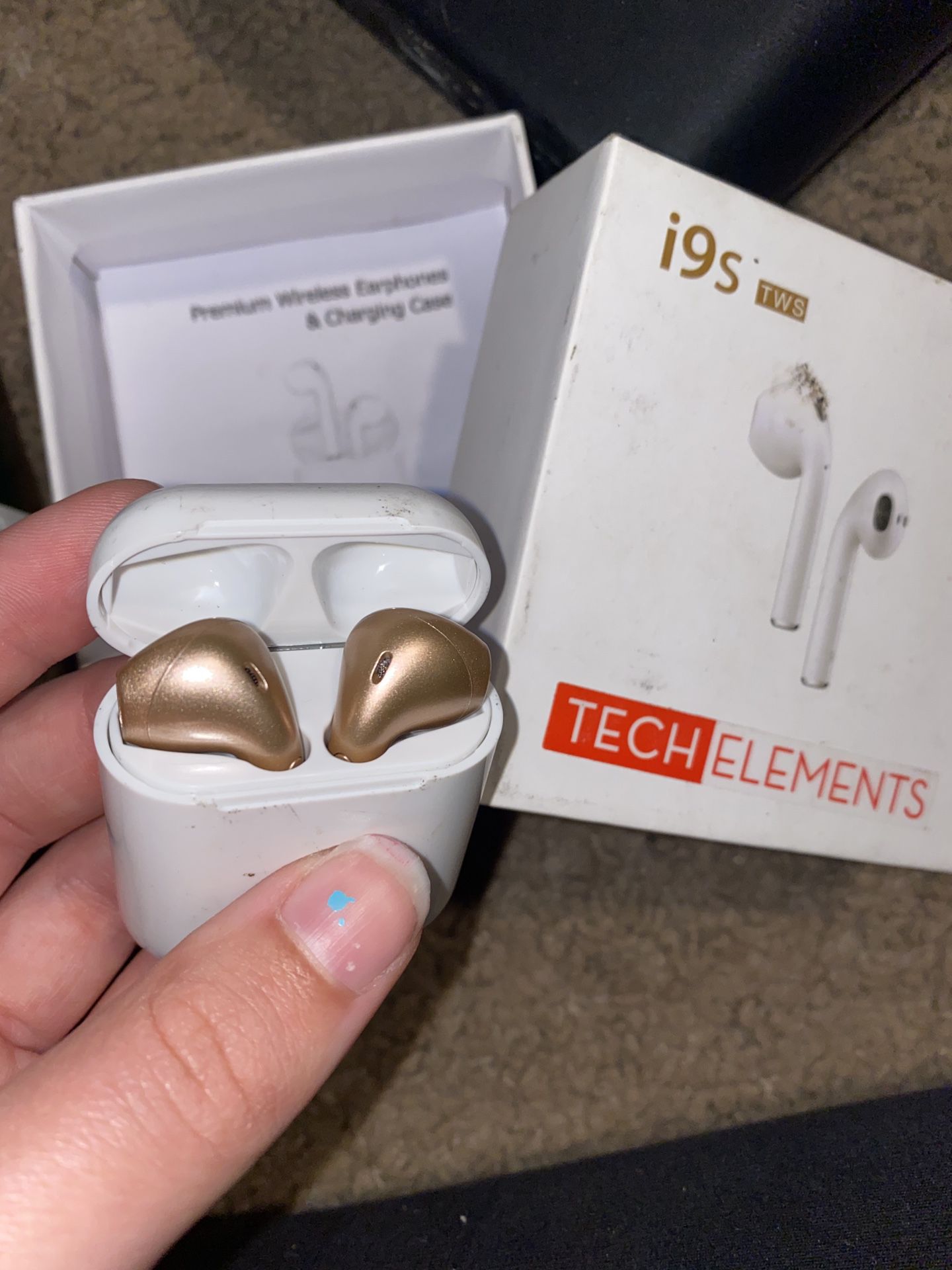 Bluetooth headphones and smart watch