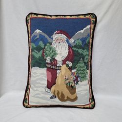 Old World Santa Tapestry Pillow.