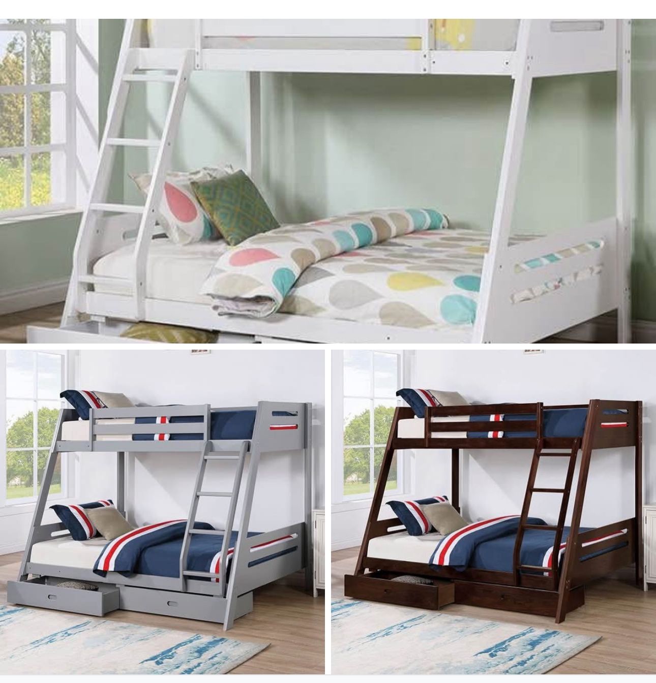 $299 Twin Full Bunk Bed Not Including Mattress