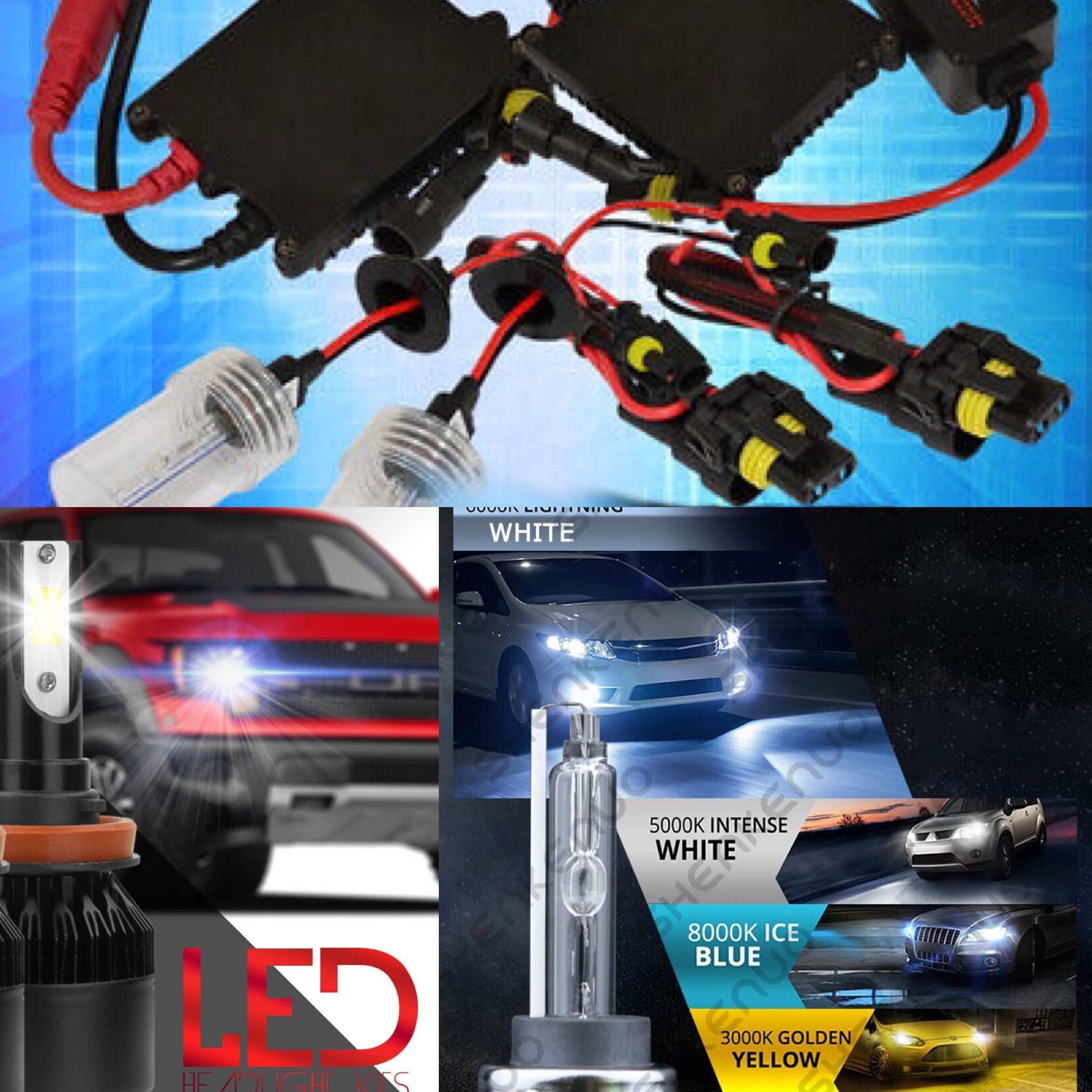 Hid conversion kit led lights bulb kits any car headlight Scion